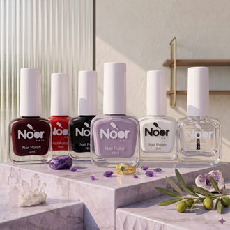 6 Colour Layali collection Halal peelable and breathable nail polish