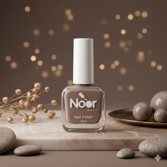 Beige Halal peelable and breathable nail polish