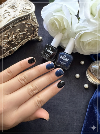 Dark Blue Halal peelable and breathable nail polish