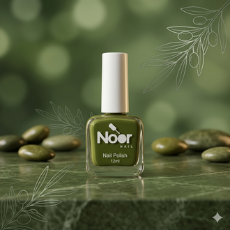 Green Halal peelable and breathable nail polish