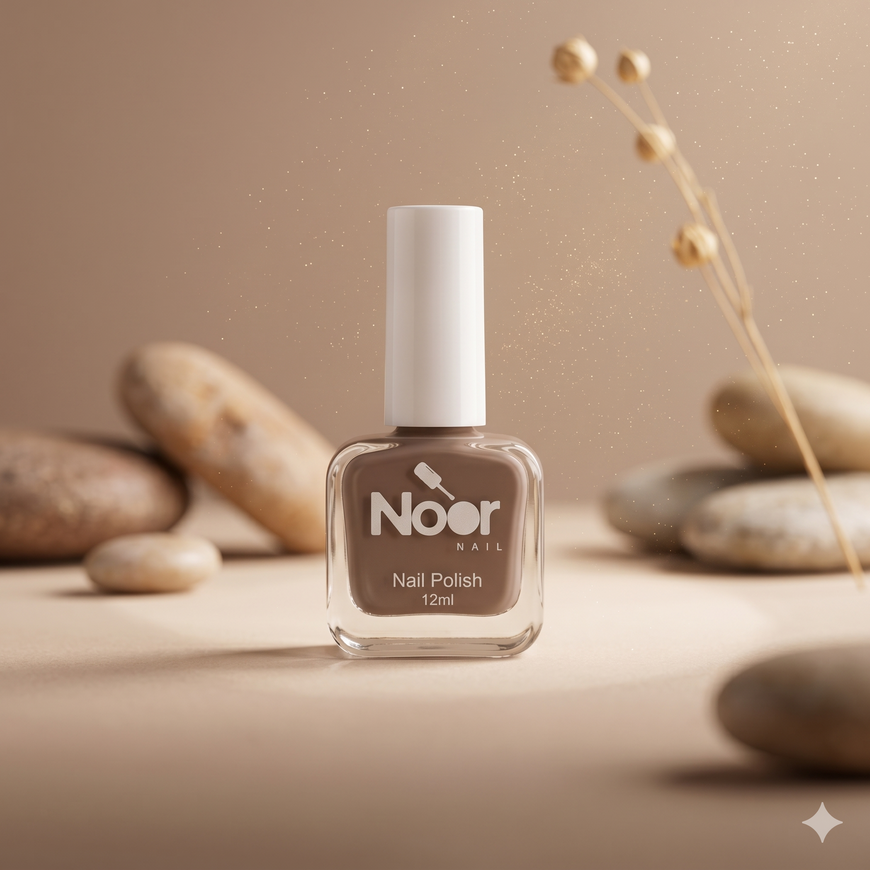 Mocha brown Halal peelable and breathable nail polish