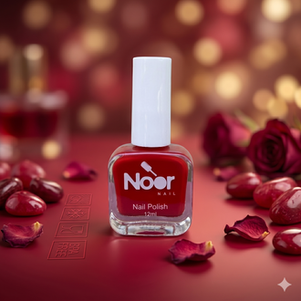 Red Halal peelable and breathable nail polish