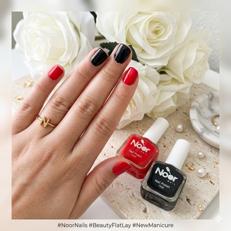 Red Halal peelable and breathable nail polish