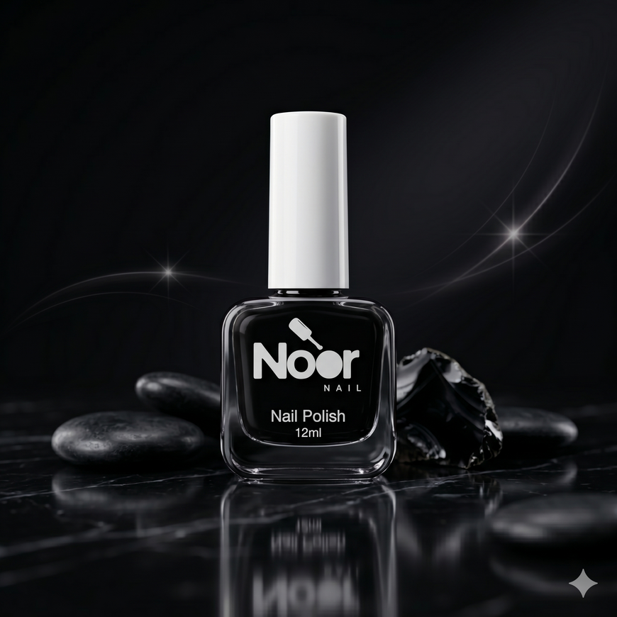 Black Halal peelable and breathable nail polish