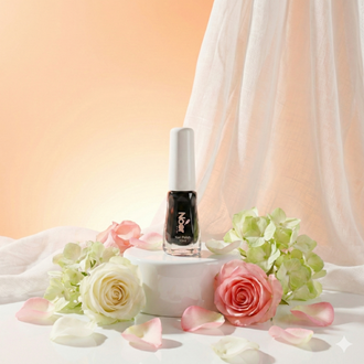 Black Halal peelable and breathable nail polish