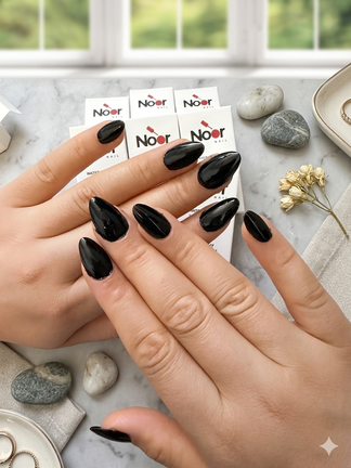 Black Halal peelable and breathable nail polish