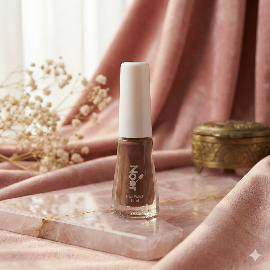 Dark Brown Halal peelable and breathable nail polish