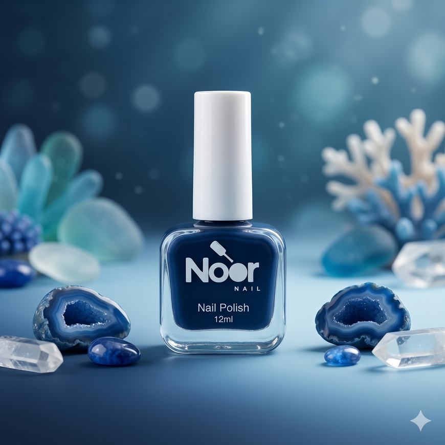 Dark Blue Halal peelable and breathable nail polish
