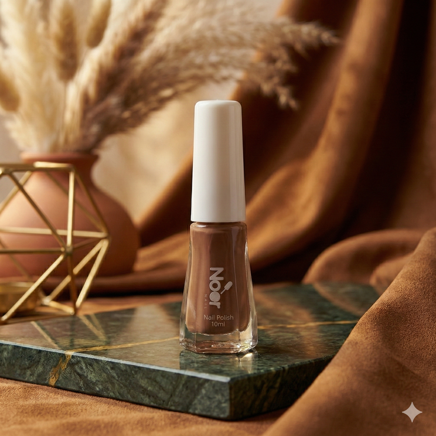 Dark Brown Halal peelable and breathable nail polish