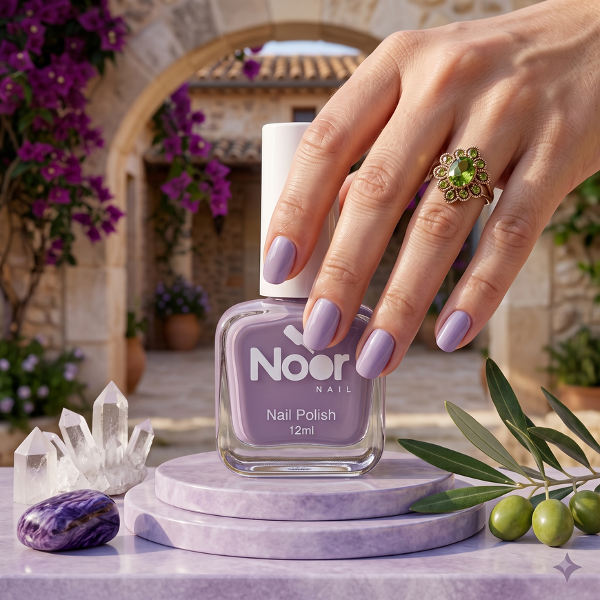 Dark Purple Halal peelable and breathable nail polish