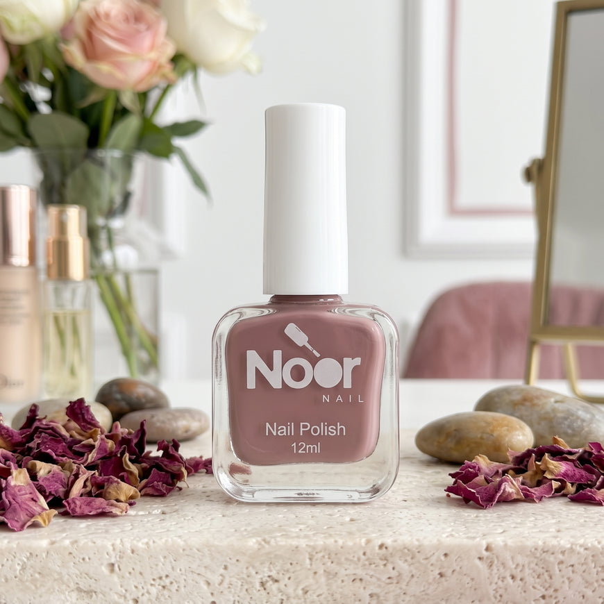 Dusty Rose Halal peelable and breathable nail polish