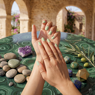Light Green Halal peelable and breathable nail polish