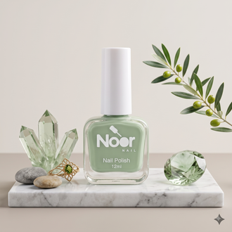 Light Green Halal peelable and breathable nail polish