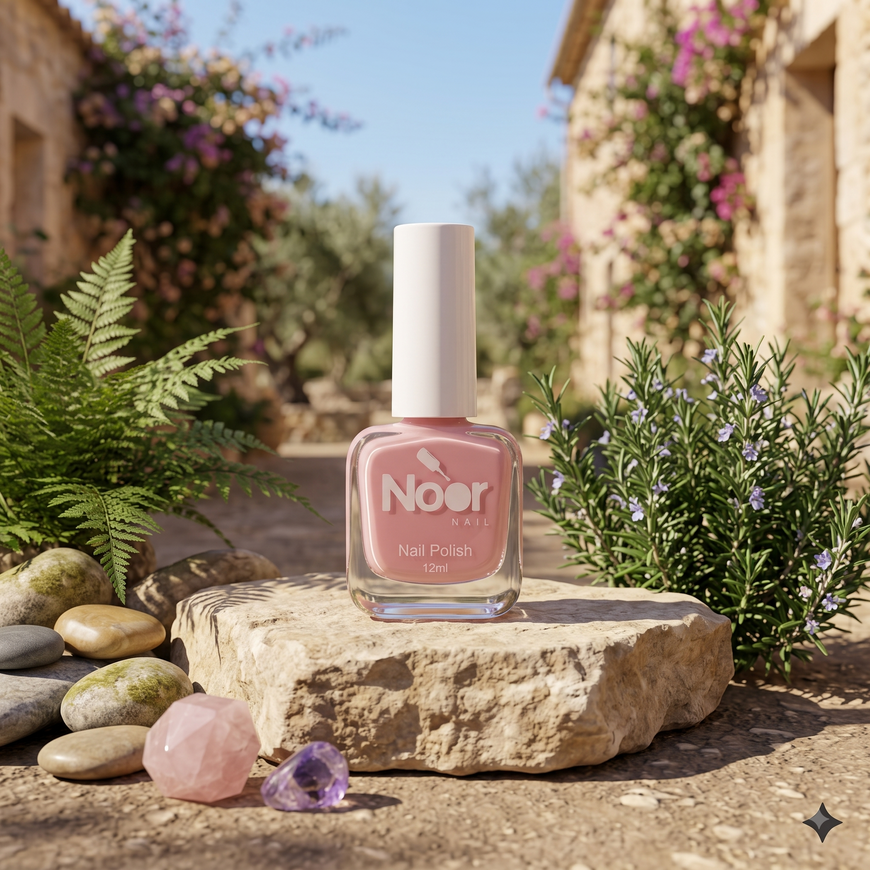 Pink Halal peelable and breathable nail polish