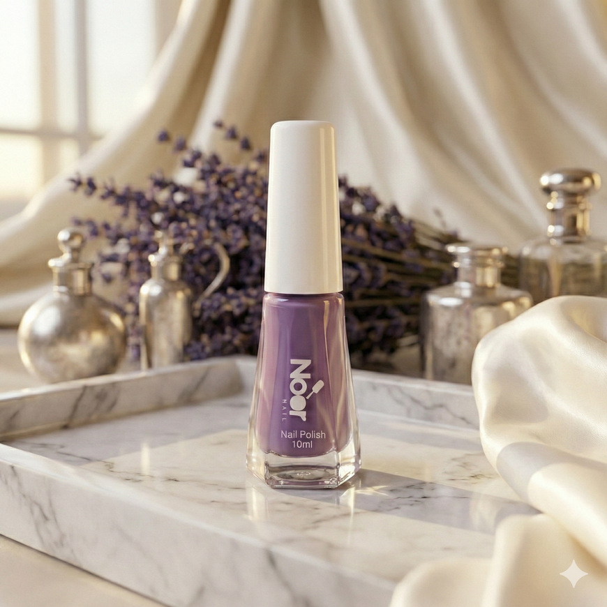 Purple Halal peelable and breathable nail polish